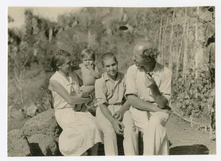 Arthur and Margarete Wittmer with their older son Harry and baby, Rolf Hans, 1934. Waldo Schmitt Papers, RU 7312, box 89. Image #2011-1470. Arthur and Margarete Wittmer with their older son Harry and baby, Rolf Hans.