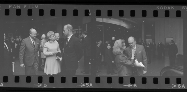 Reception for Vice President Spiro Agnew at the Museum of History and Technology, now known as the National Museum of American History, January 19, 1969.