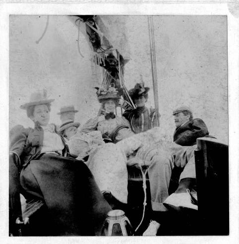 Natalie Barney and friends, c. 1897, Bar Harbor, Maine. 