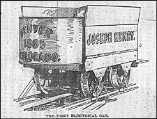 Click on sketch of Joseph Henry trolley car