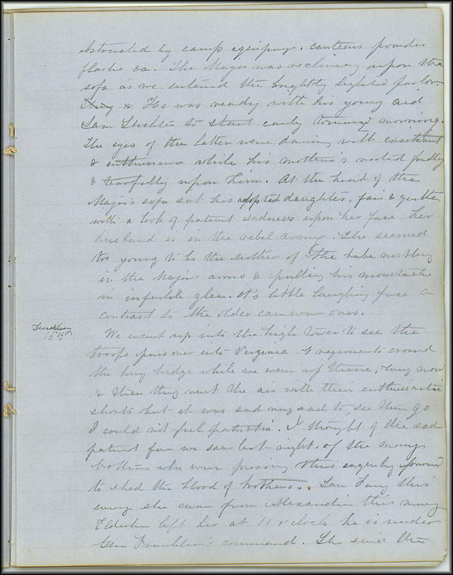 Mary Henry Diary July 16, 1861