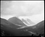 Summits of Iyatunga Mountain and Robson Peak concealed by mist, 1912