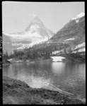 Mt. Assiniboine from shore of Magog Lake, 1916