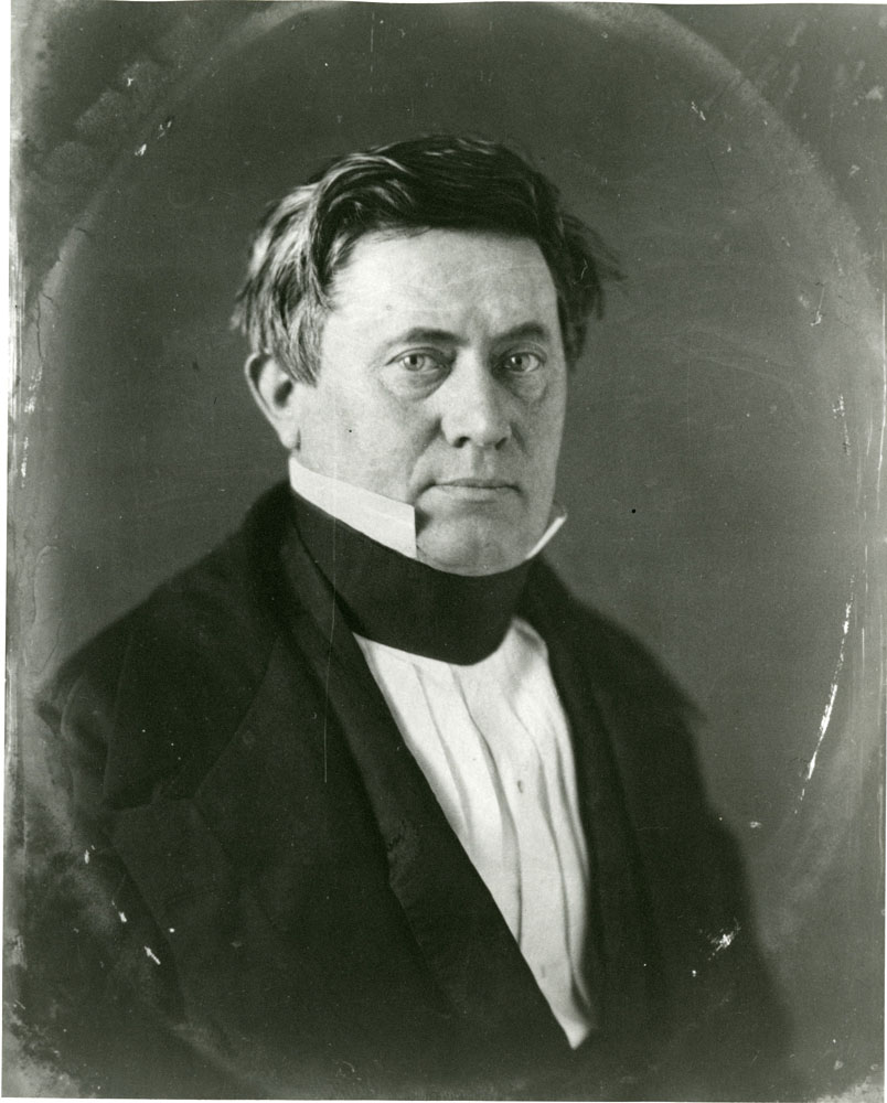 Daguerreotype portrait of Joseph Henry (1797-1878), physicist and first Secretary of the Smithsonian Institution, 1850. Smithsonian Institution Archives, Record Unit 95, Box 11, Folder 1 (copyright: Chicago Historical Society), Neg. # SIA2011-1451.