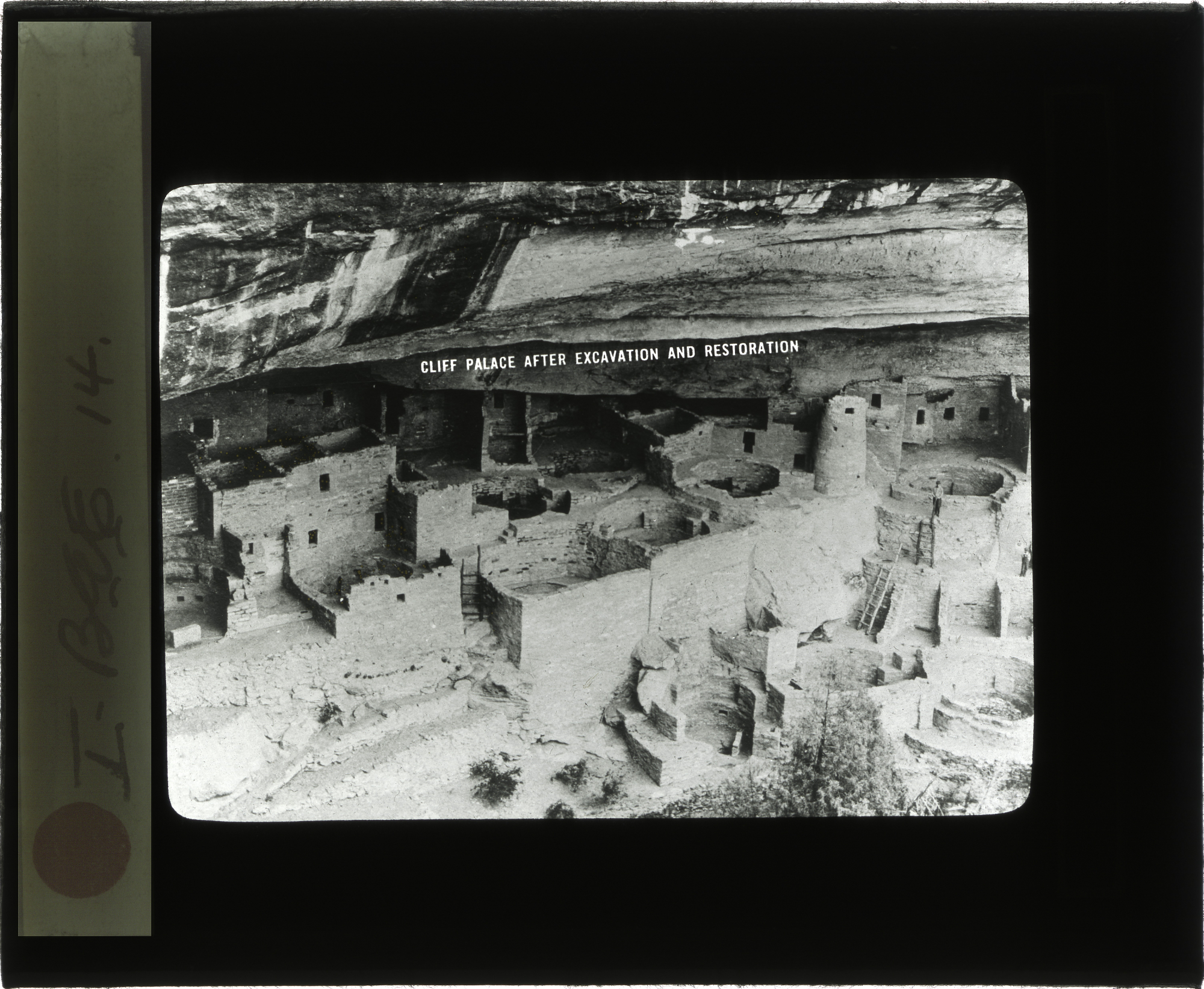 Cliff Palace in Mesa Verde National Park, after excavation and repair by the Smithsonian's Bureau of