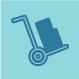 Step 6: Icon of moving cart with boxes