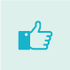 Step 7: icon of thumbs-up