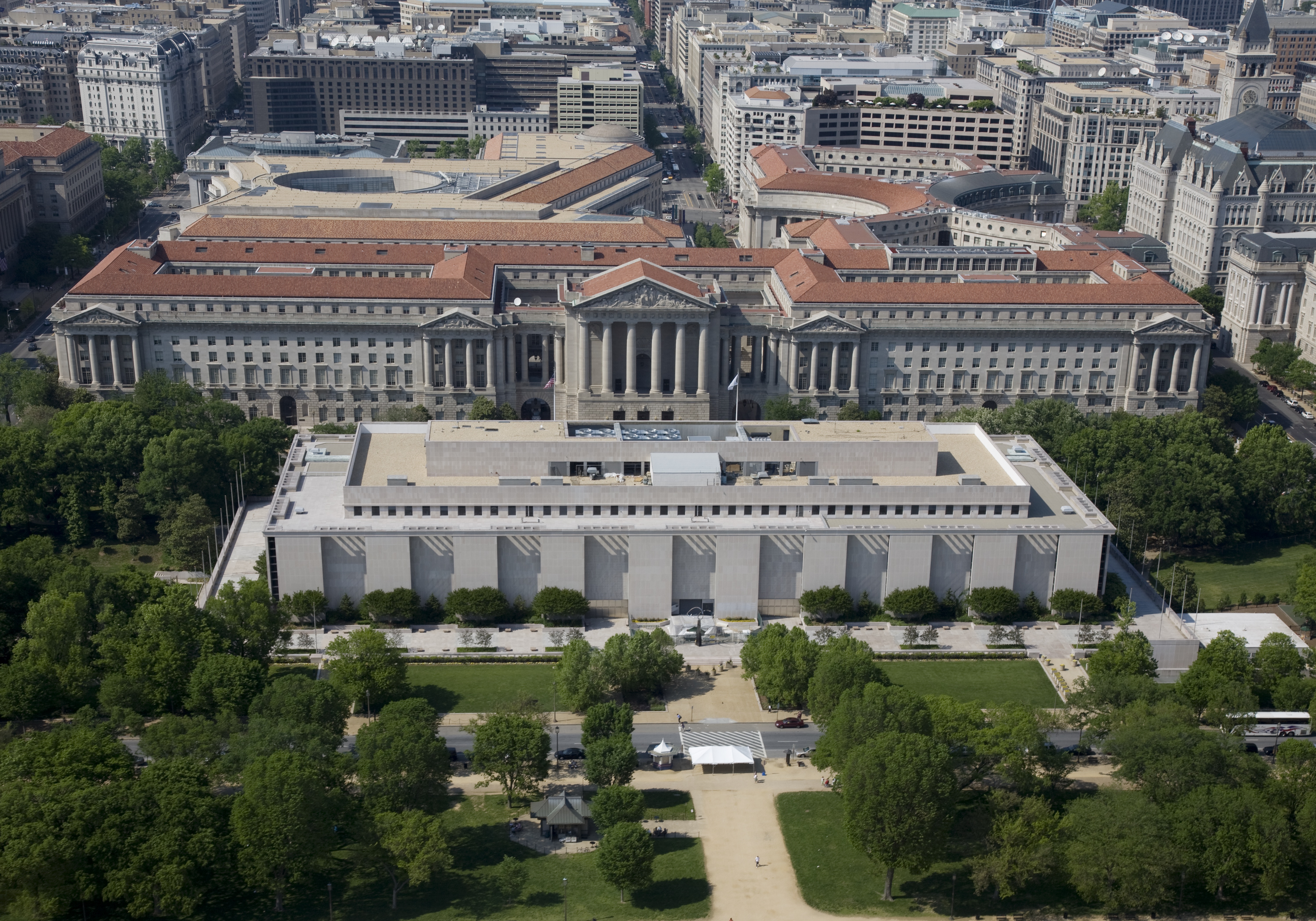 Aerial view of NMAH