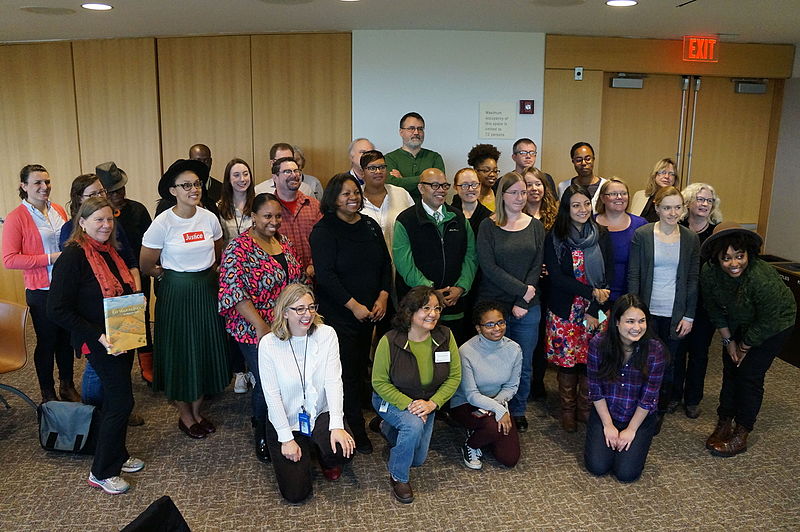 Participants at the "Color History with the Smithsonian!" Wikipedia Edit-a-thon