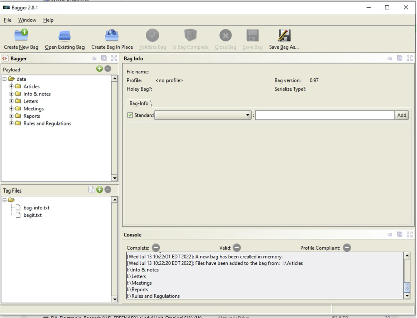 Software screenshot displays directories with files to be copied from removable media.