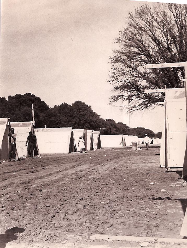 Resurrection City, National Mall, Washington, DC, 1968.