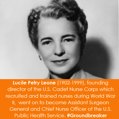 Lucile Petry Leone (1902-1999), founding director of the U.S. Cadet Nurse Corps 