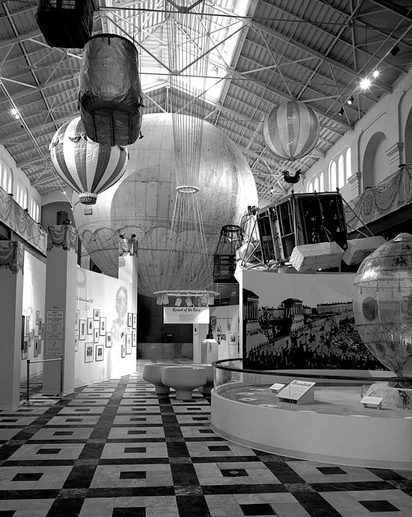 Balloon exhibit in the Arts and Industries Building.