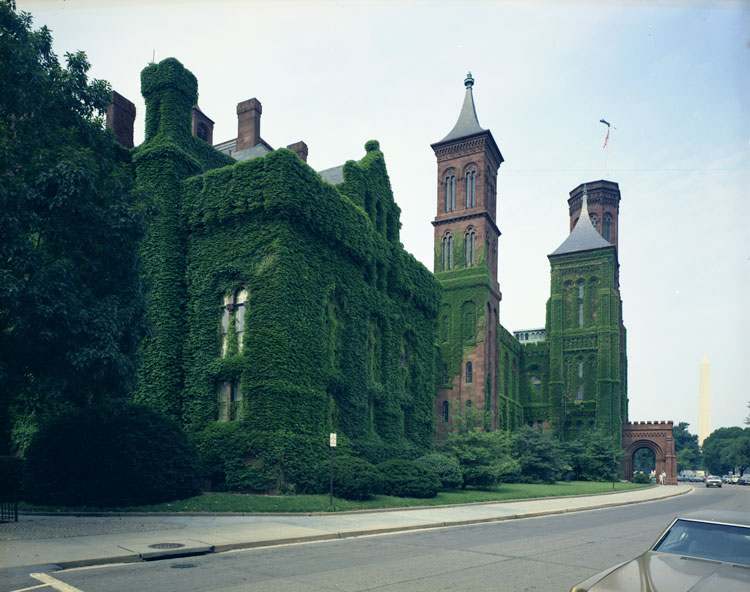 Smithsonian Institution Building, or Castle, Covered in Ivy