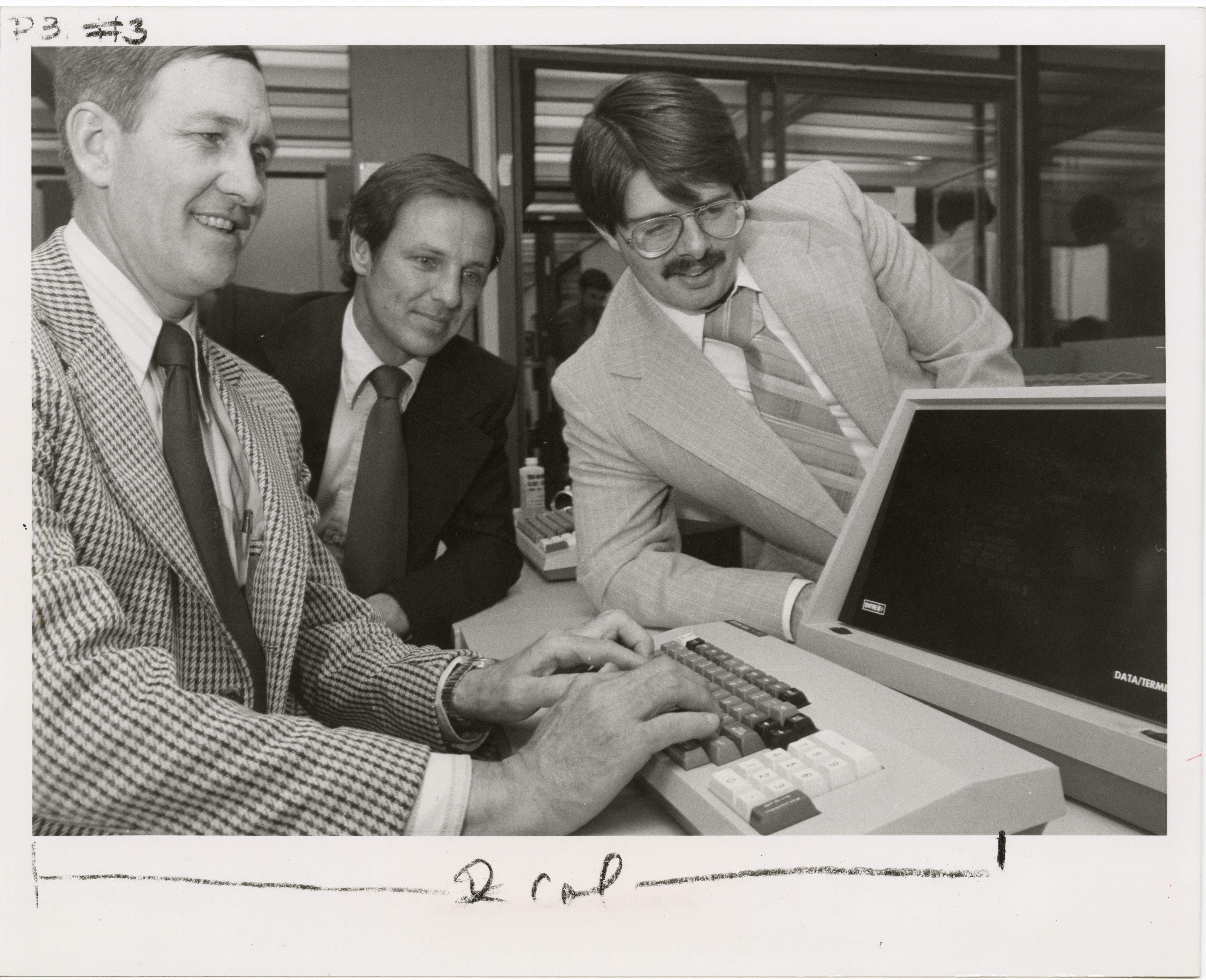 Staff from Office of Computing Services and Accounting Office with New Computing Equipment