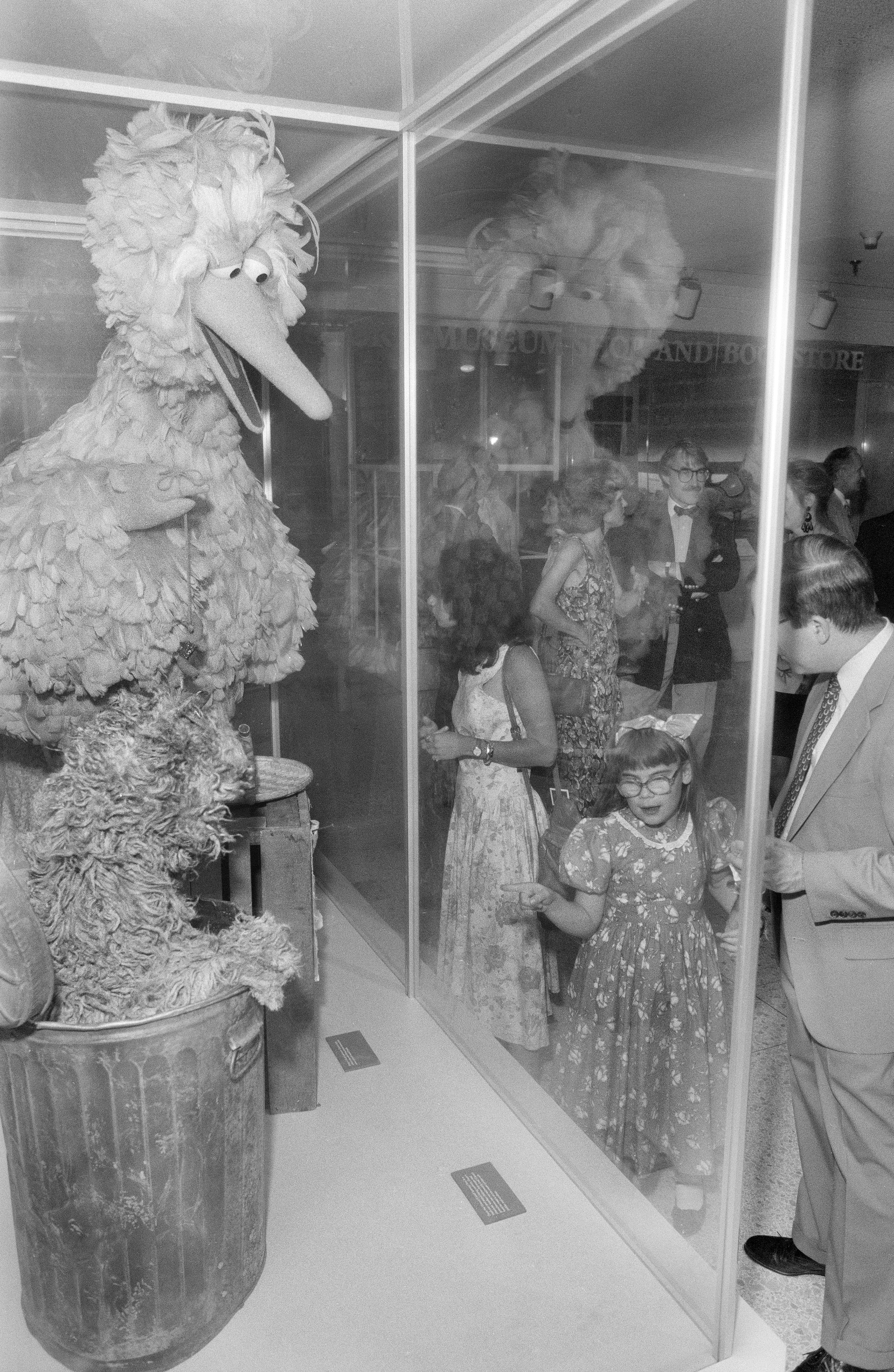 Opening reception for exhibit Sesame Street: The First 20 Years at National Museum of American History.