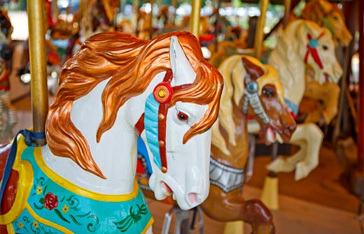 Smithsonian Carousel on the National Mall, by Ken Rahaim, 2009.
