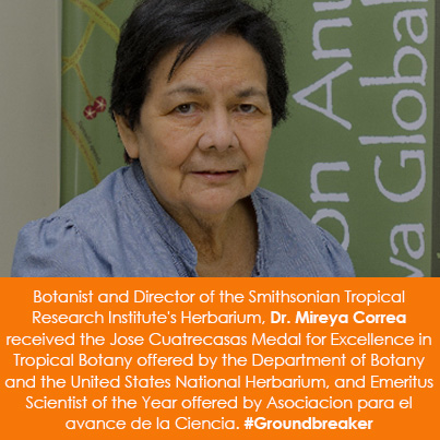 Botanist and Director of the Smithsonian Tropical Research Institute's Herbarium, Dr. Mireya Correa 