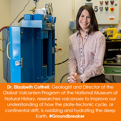 Dr. Elizabeth Cottrell, Geologist and Director of the Global Volcanism Program at the National Museu