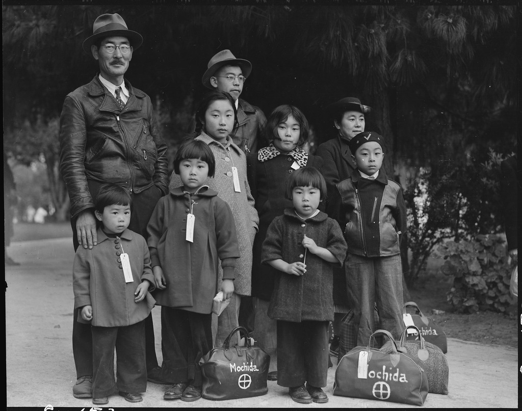 WWII Internment of Japanese, by Dorothea Lange.