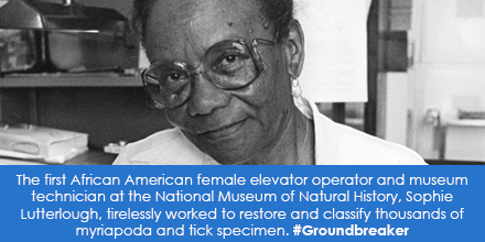  The first African American female elevator operator and museum technician at the National Museum of