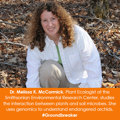 Dr. Melissa K. McCormick, Plant Ecologist at the Smithsonian Environmental Research Center, studies 