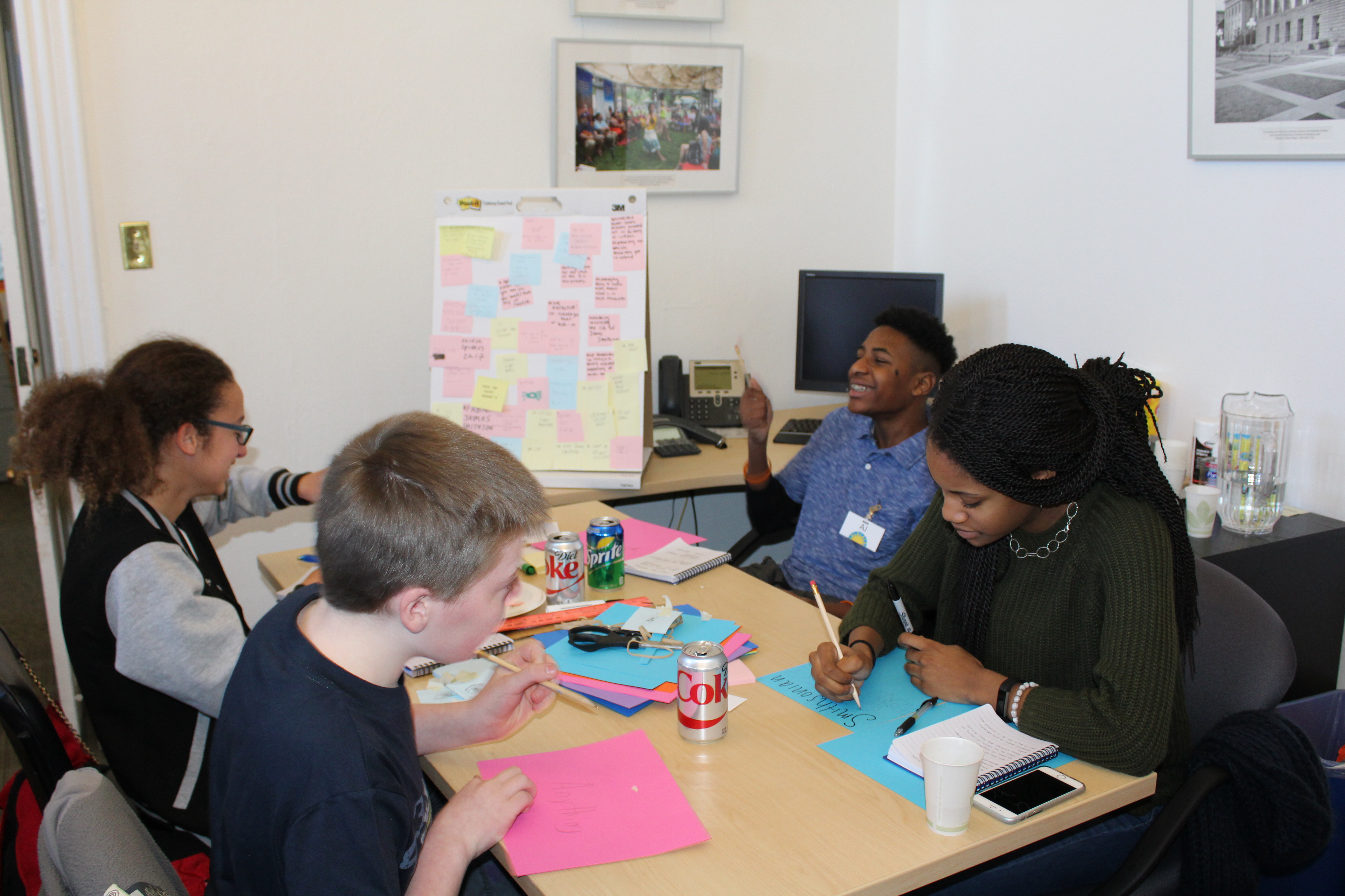 Teens at the Human-Centered Design Workshop