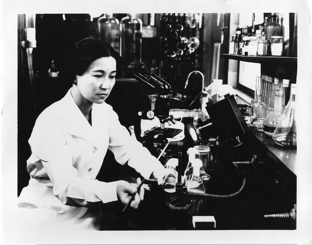 Allergy sufferers can thank biochemist and bacteriologist, Ruby Hirose, for her research in pollen extracts. Accession 90-105 - Science Service, Records, 1920s-1970s, Smithsonian Institution Archives, image no. SIA2008-3224.