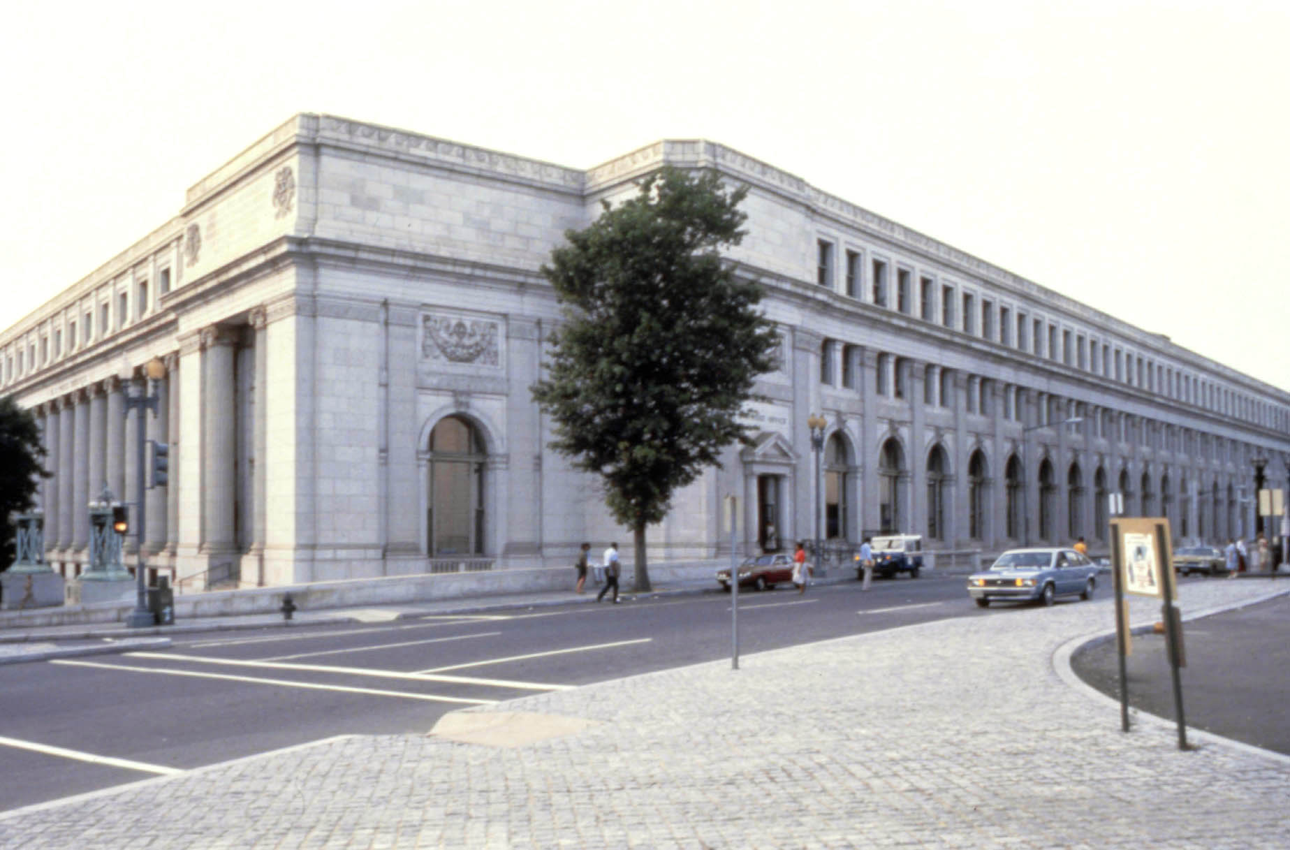 Color photograph of the National Postal Museum building taken from across the street.