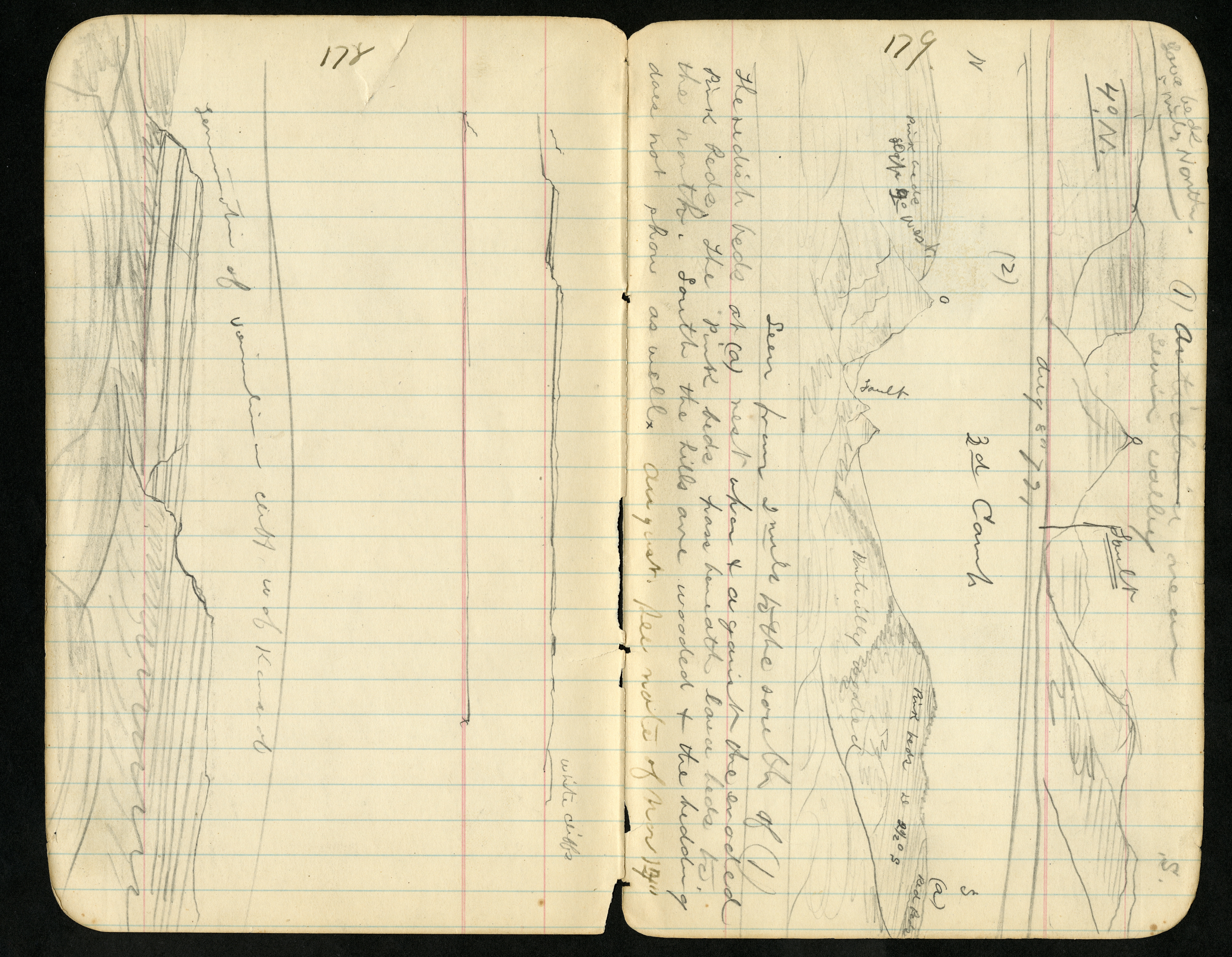 Charles D. Walcott field book, observations of the Grand Canyon in 1879 while in the employ of the U