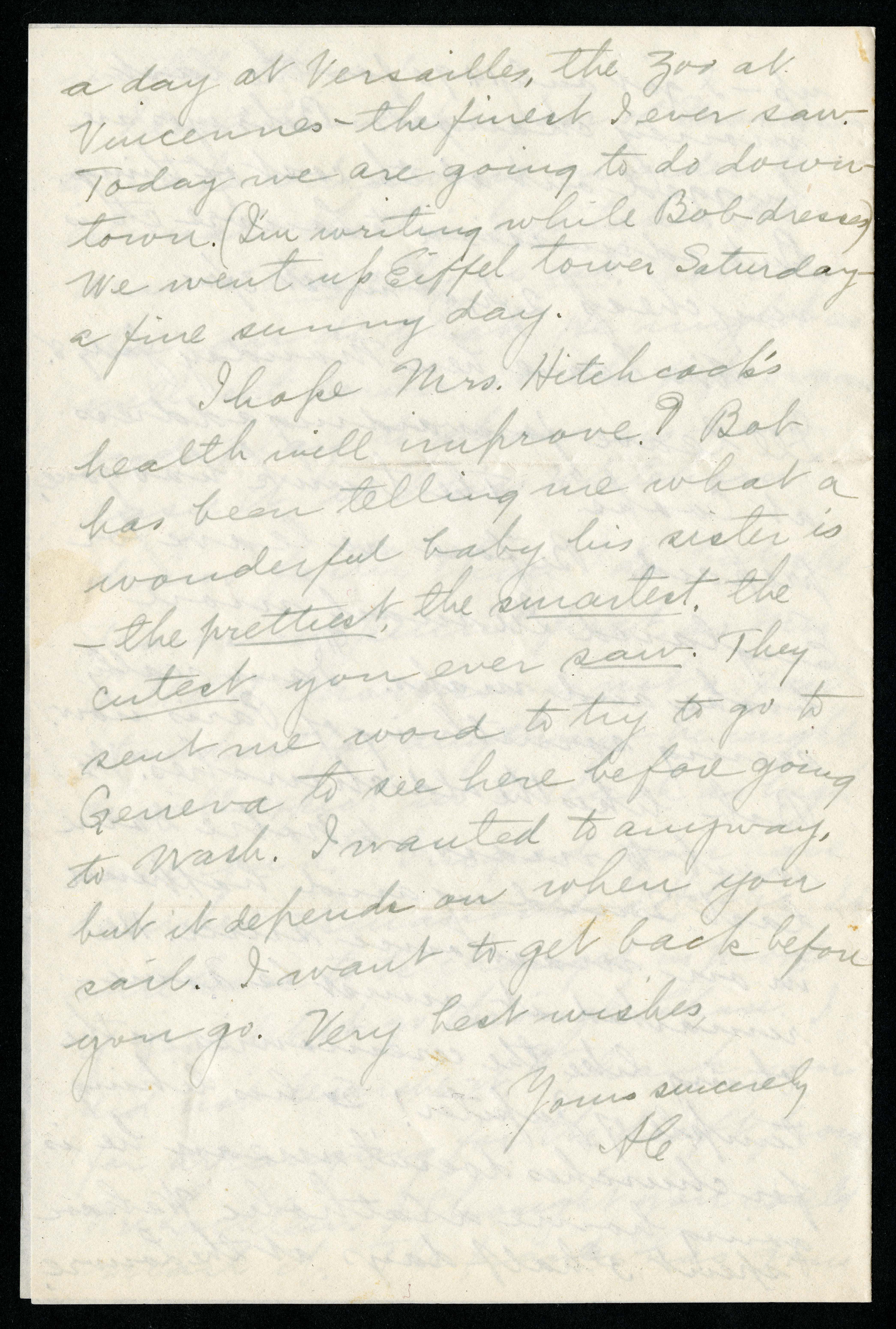 Letter - Mary Agnes Chase to Albert Spear Hitchcock, July 5, 1935.