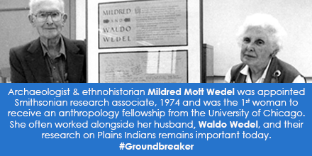 Portrait of Mildred Mott Wedel and Waldo Wedel