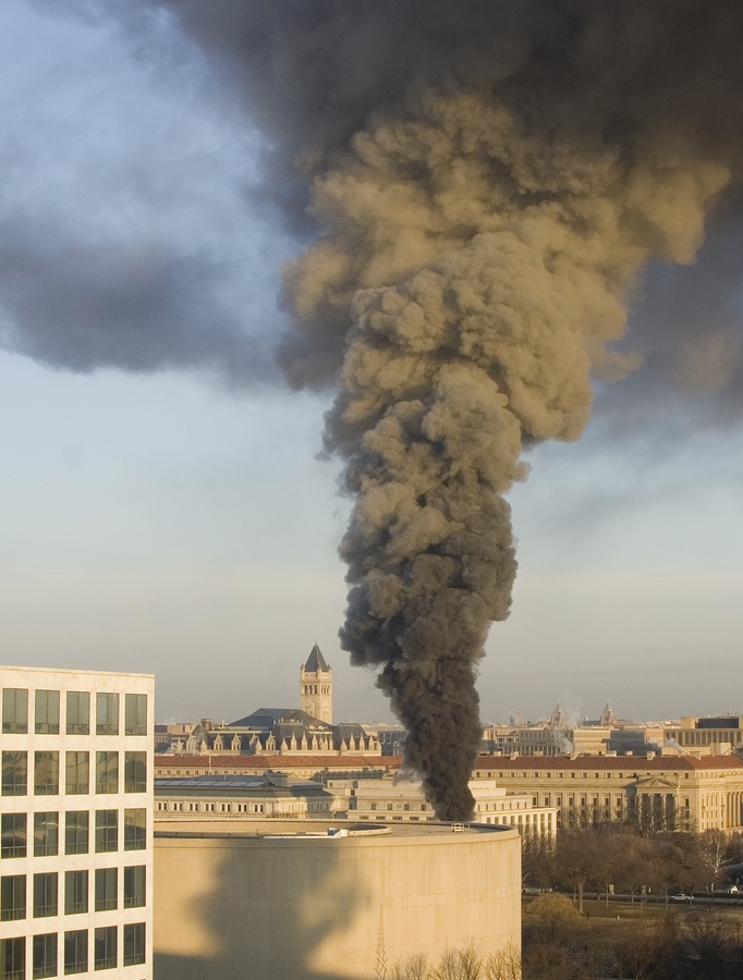 Fire at the Smithsonian's National Museum of Natural History, February 7, 2011.