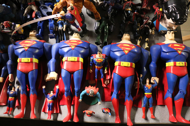 Superman in "Treasures in the Trash" collection, photo courtesy Atlas Obscura.