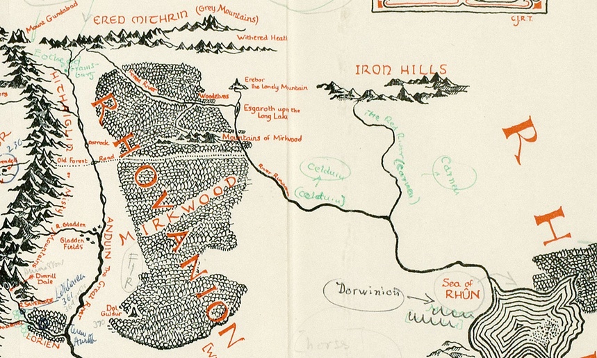 Tolkien Map of Middle Earth