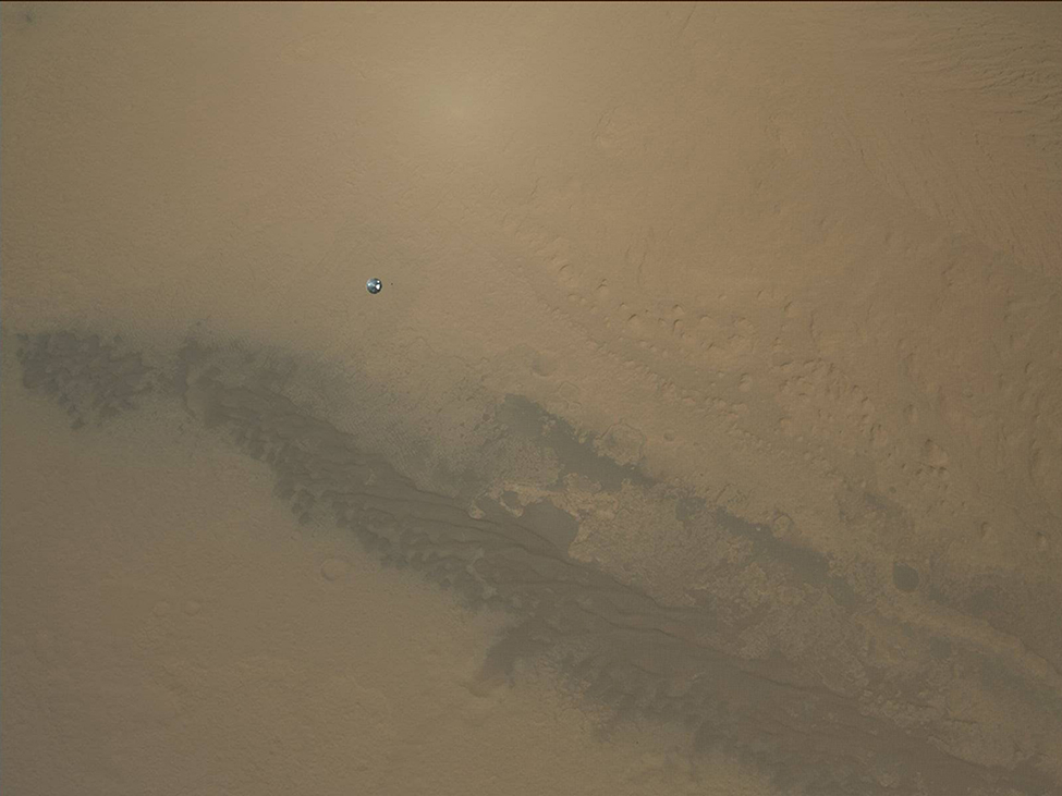 NASA’s Curiosity rover landing on Mars, Photo: NASA / JPL / MSSS / Emily Lakdawa