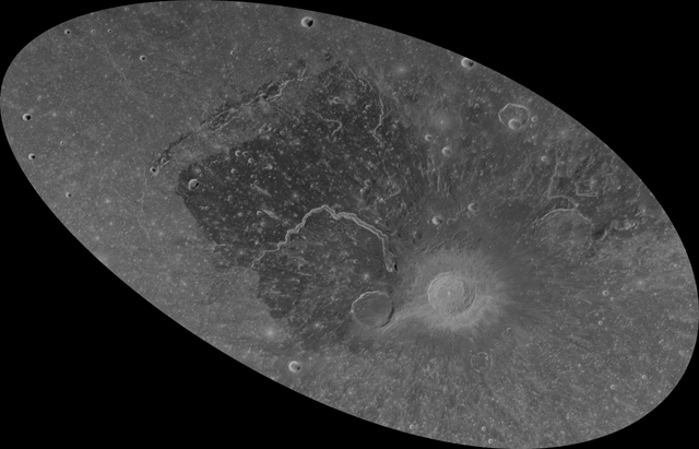 Image of Aristarchus Used in the Mosaic, by Bruce Campbell, Feb. 2009, National Air and Space Museum