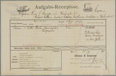 Shipping receipt, by Noah Smutz, July 31, 2013, Record Unit 7074, Smithsonian Institution Archives.