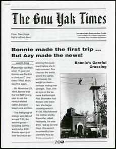 The Gnu Yak Times, November-December 1994, Smithsonian Institution Archives, Accession 12-091, Box 1