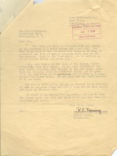 Letter from R. C. Deming to Ned Hollister, June 5, 1918, R.C. Deming, Object, Record Unit 74, SIA, N