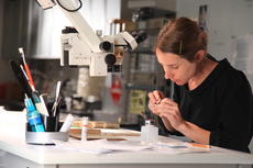 Testing ink for iron (II) ions, June 27, 2012, Courtesy of Smithsonian Channel.