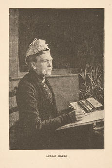 A portrait of Adelia Gates, frontispiece in The Chronicles of the Sid, or the Life and Travels of Ad