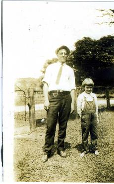 Martha Cunnygham and Steve, July 20, 1925, taken by Melrose Cunnyngham.