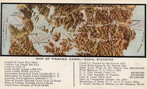 Map of the Panama Canal and surrounding area. From Doug Allen's collection.