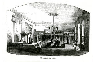 Apparatus Room in the Smithsonian Institution Building, 1857