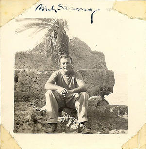 Sammy M. Ray on Okinawa, 1945, photograph courtesy of Sammy M. Ray. 