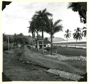 Guard house and cell-block, la Central, Coiba Island, Panama, 1956.