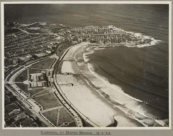 Carnival at Bondi Beach, Sydney, 19 March 1932, by Searle, E. W.