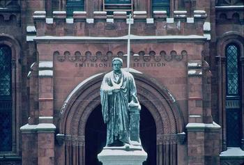 Joseph Henry statue, facing the National Mall, Neg. no. 96-1829.