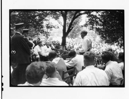 Tennessee v. John T. Scopes Trial: Outdoor proceedings on July 20, 1925
